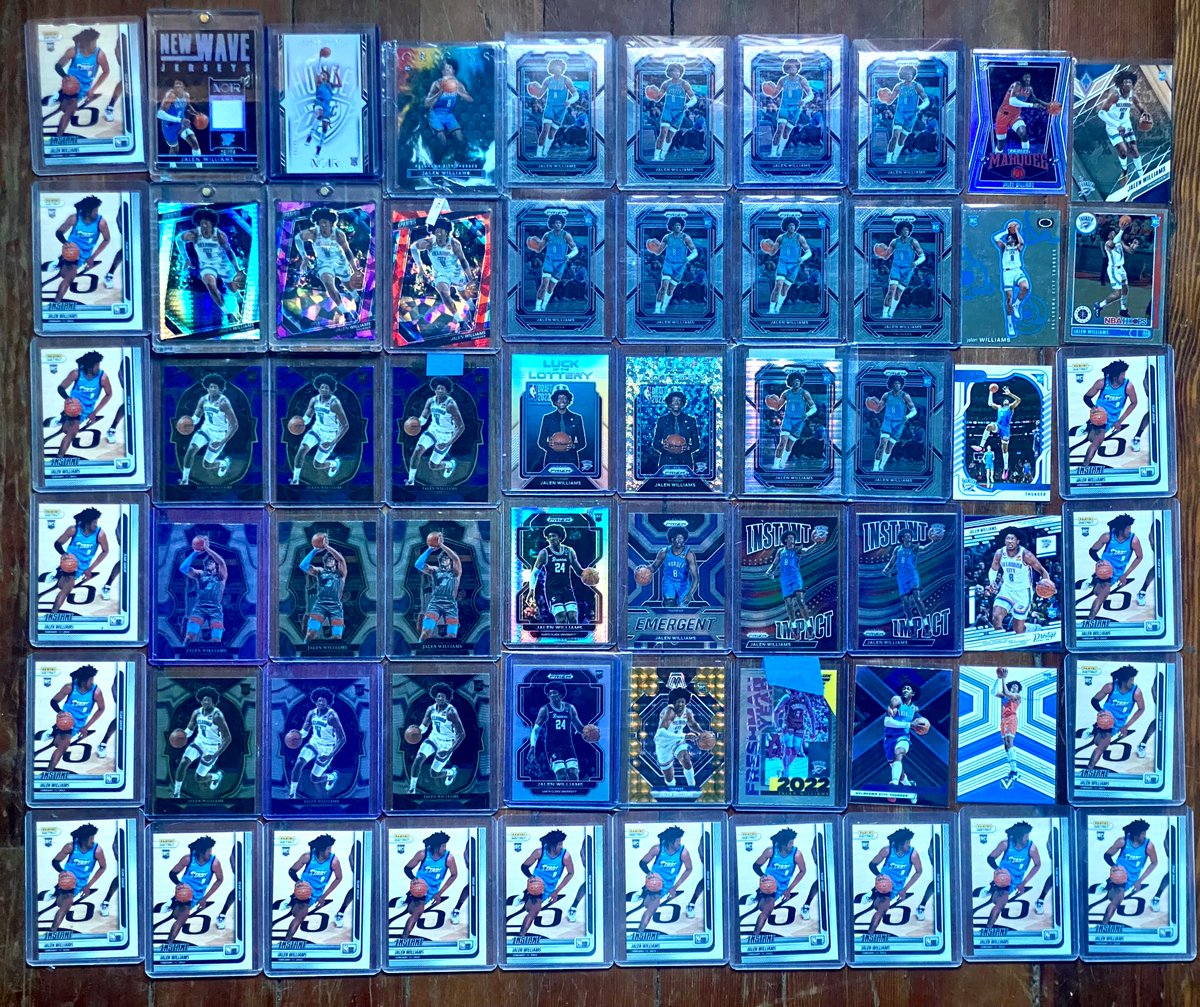 DetroitHeckler's tweet photo. Putting my money where my mouth is…
The window to buy #JalenWilliams has just about closed.
I liken him to #JamesHarden with #OKC. Two studs ahead of him, but still showing out. I love the long term outlook for #JDubb
Who’s selling?
@GotdemCards @G_Webs_Since_93 @CardPurchaser https://t.co/lo3rHGz4mP