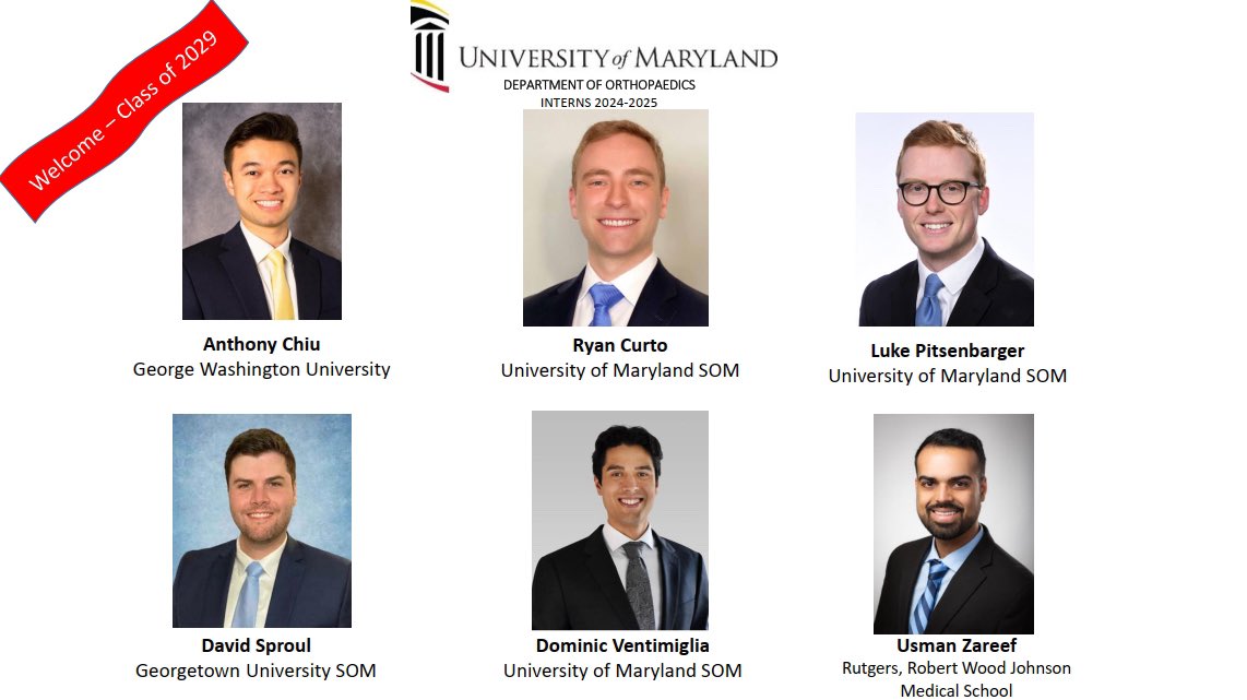 Congrats to our newly matched class <a href="/UMmedschool/">University of Maryland School of Medicine</a> <a href="/UMMC/">University of Maryland Medical Center</a> <a href="/umms/">University of Maryland Medical System</a> #ortho #MatchDay