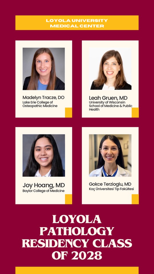Loyola Pathology & Laboratory Medicine (@loyolapathology) on Twitter photo We are thrilled to welcome Madelyn, Leah, Joy and <a href="/gokceterzio/">H. Gokce Terzioglu</a> to the <a href="/loyolapathology/">Loyola Pathology & Laboratory Medicine</a> family!
#PathMatch2024 #PathTwitter #Match2024
cc: <a href="/eva_wojcik/">Eva Wojcik, MD</a> <a href="/RGordezkyMD/">Rachel Gordezky</a> We are thrilled to welcome Madelyn, Leah, Joy and <a href="/gokceterzio/">H. Gokce Terzioglu</a> to the <a href="/loyolapathology/">Loyola Pathology & Laboratory Medicine</a> family!
#PathMatch2024 #PathTwitter #Match2024
cc: <a href="/eva_wojcik/">Eva Wojcik, MD</a> <a href="/RGordezkyMD/">Rachel Gordezky</a>