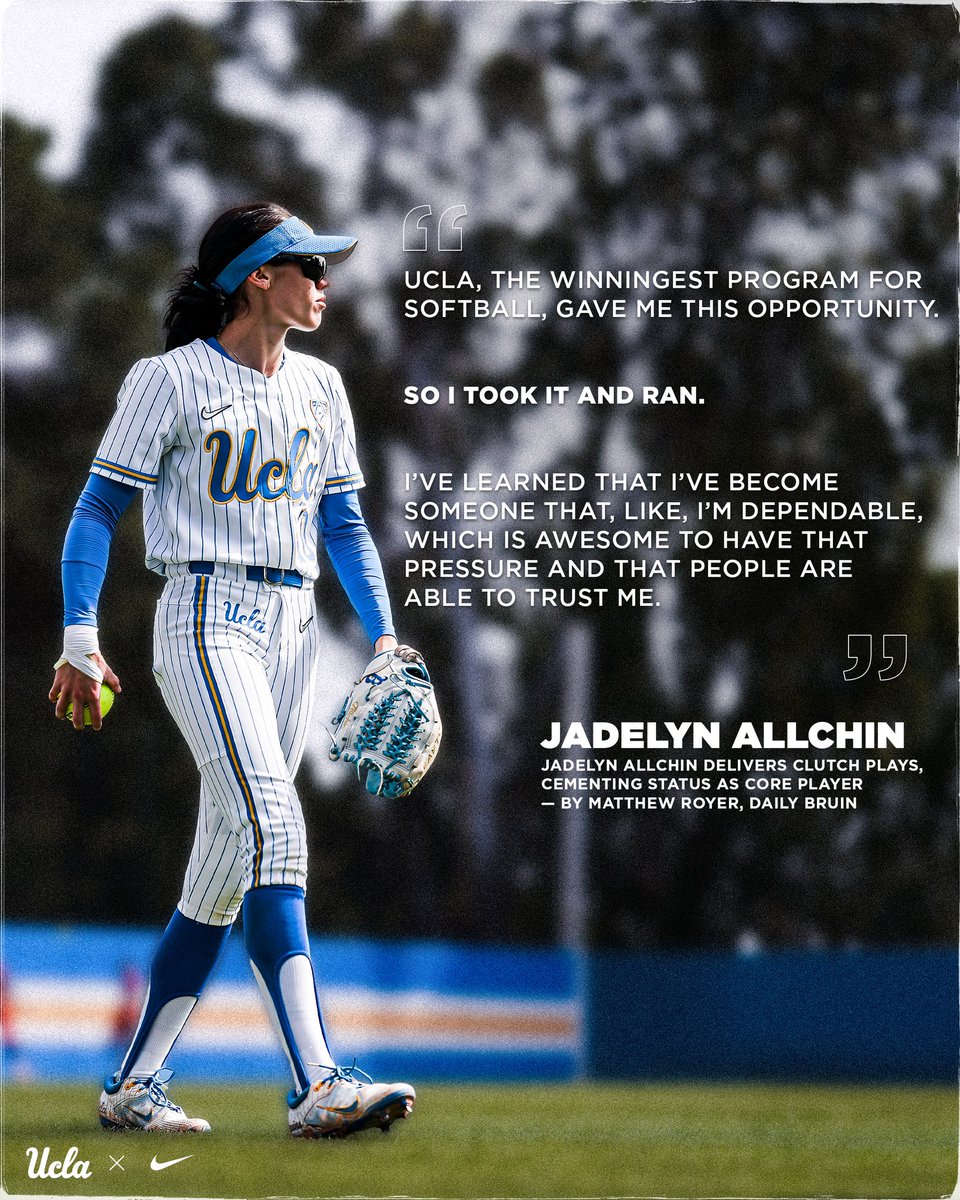 Safe to say @jadelynallchin has found a home in Westwood 🏡 Read more, from @DBSports 🗞️: bit.ly/db-allchin #GoBruins