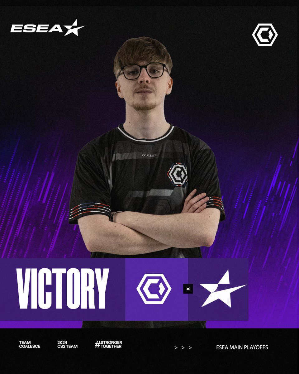 TeamCoalesce's tweet image. The boys have done it, we are promoted to ESEA ADVANCED 🔥🔥🔥

- @BehinDxcs 
- @PrimeOPI 
- @Karrar_cs 
- @moz_cs 
- @wfnnnnn 
- @deuce1g 

#StrongerTogether💪