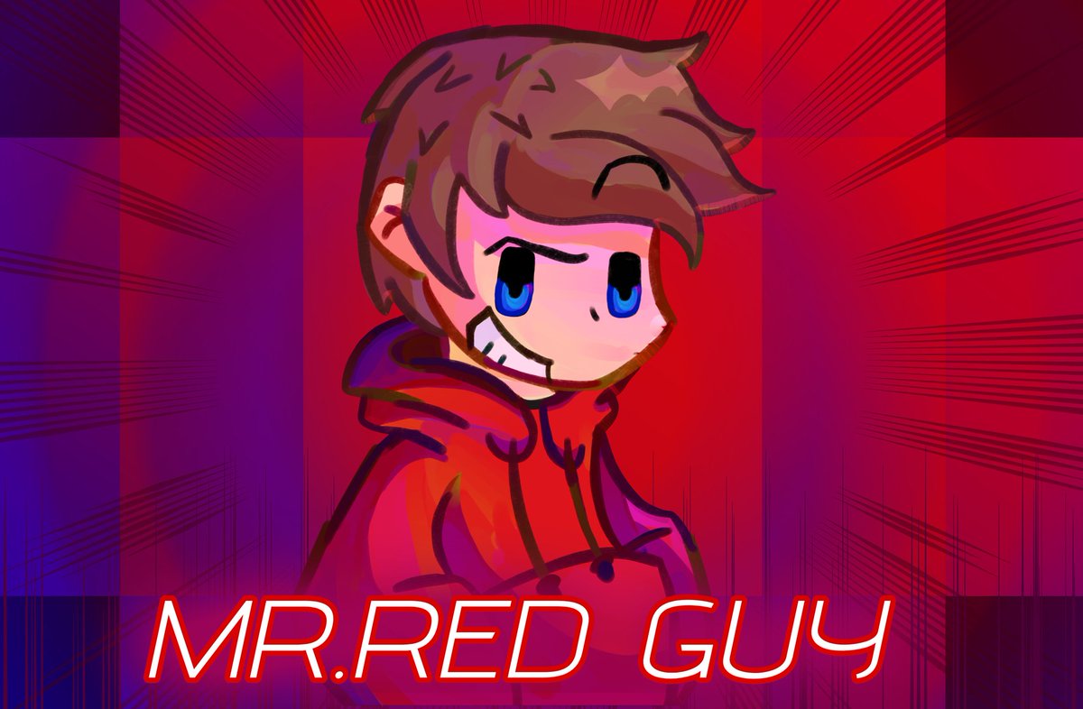 Rexy18ofc's tweet photo. MR RED GUY: Character Banner
Not for mod!! I just tried a new pen.
I'm tired because I'm dealing with two drawings. I need to sleep.
#artwork #art #fnfart #fnf  #fridaynightfunkin #fnfdraw #artbanner #arts #draws https://t.co/9Uq0OpHzIj