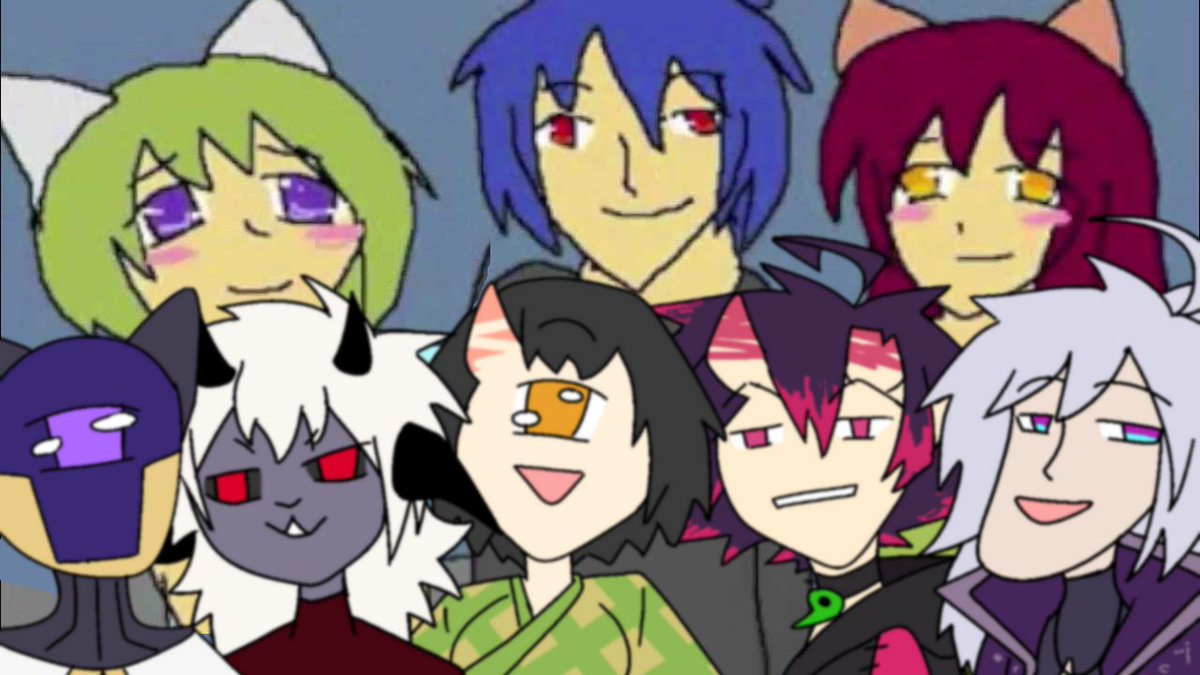 digitalVox_'s tweet photo. what is even happening here  

watching NYAN NEKO SUGAR GIRLS SUGOI DESU WA UWU  

@GrogdaChan
@CosmicRaelum
@kai_enma
@edenscult_off https://t.co/9r1KELLKHc