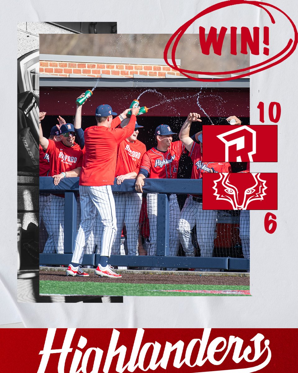 Highlanders overcome a five run deficit to get the win over Marist!

#RiseandDefend🛡 | #RWay