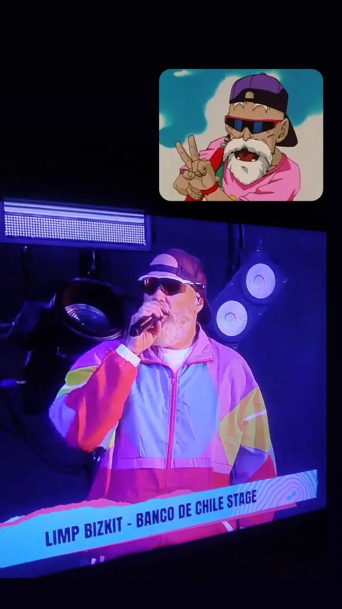 MouKhaos's tweet photo. Que lindo!
Fred Durst de Limp Bizkit homenajeando a Akira Toriyama 🤣

Lollapalooza Chile https://t.co/kjQ4UeglC8