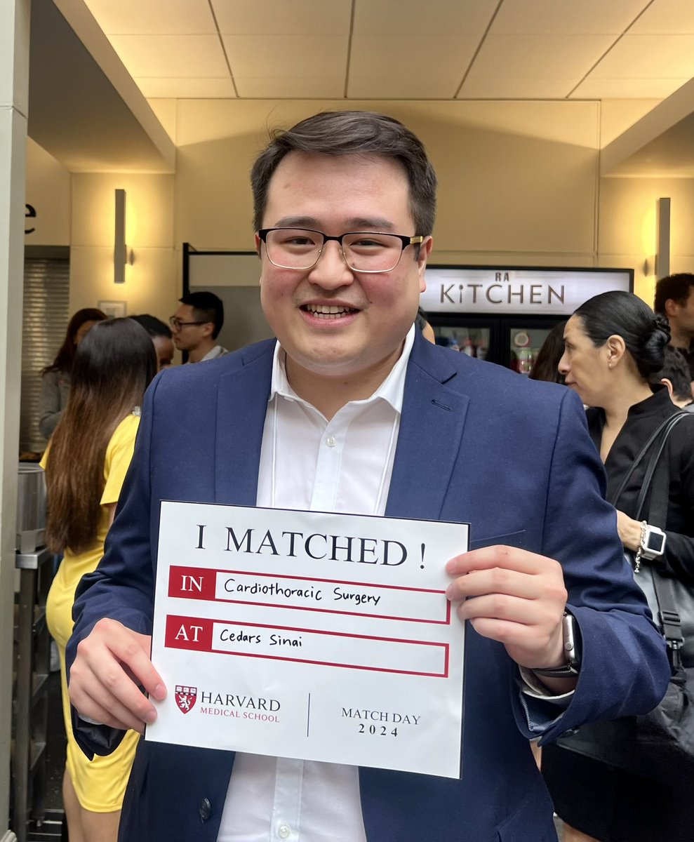 Incredibly thrilled and honored to have matched into Cardiothoracic Surgery Residency at Cedars Sinai in Los Angeles!! Big thank you to my family, friends, and mentors for their tremendous support. Very excited to join the Cedars Sinai family @CedarsSinaiMed! 🫀 #Match2024