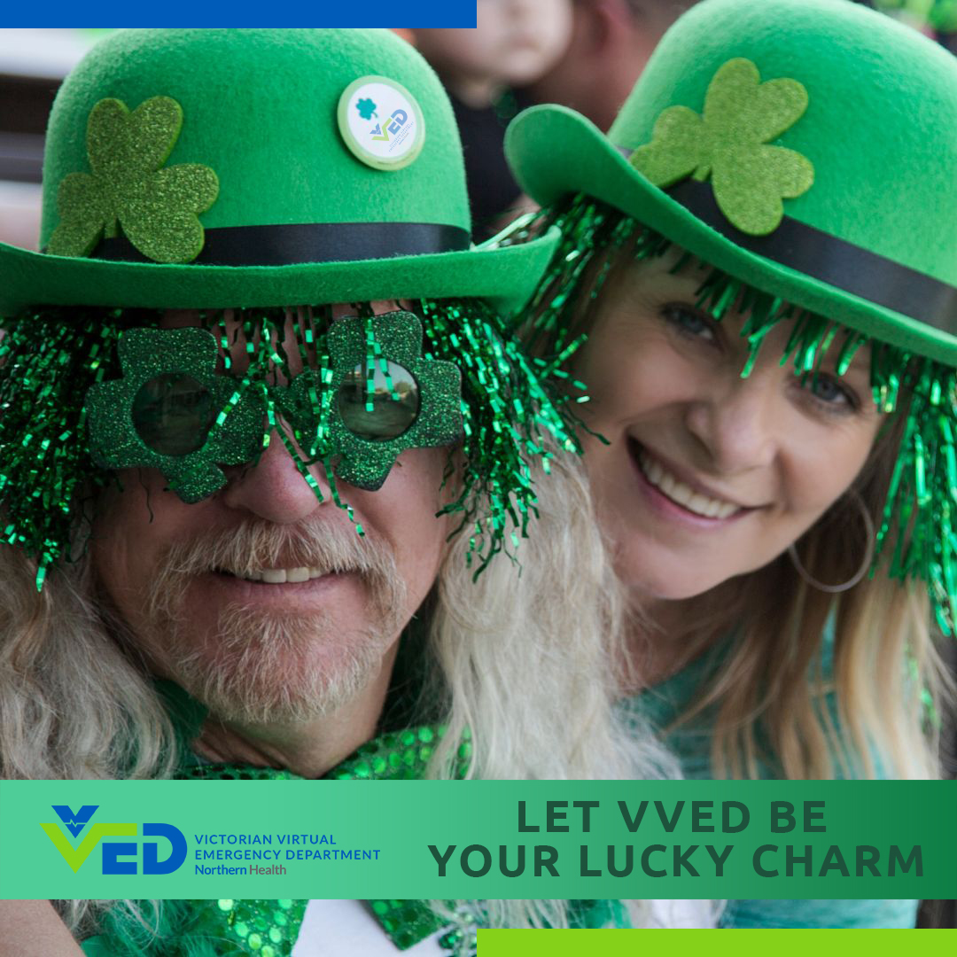 🍀If you're feeling unwell, seek out your lucky charm by following the rainbow to our free virtual service, available 24/7 for all your healthcare needs. Your wellbeing is our priority! 💚🌈 #VVED #VirtualED #VictoriaWideService #FreeService #Healthcare #StPatricksday #LuckyED