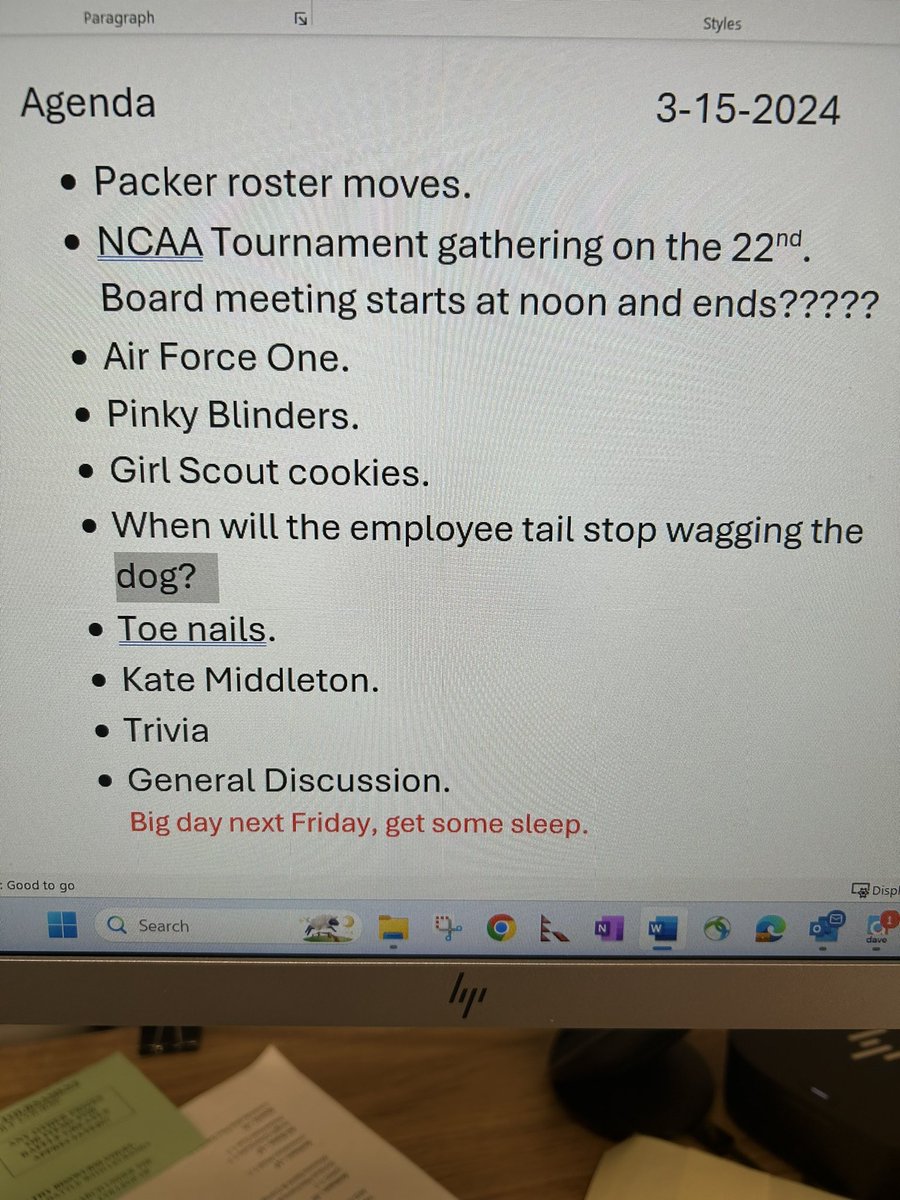 my dad goes to a bar with his friends every friday and he makes a list of discussion topics pt 50