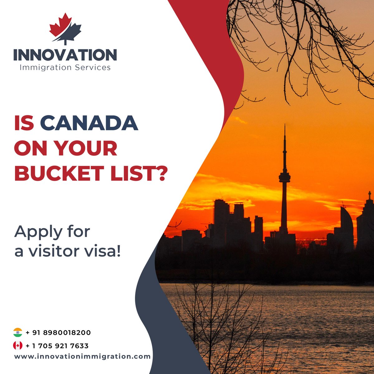 Innovation_IMMI's tweet photo. Majestic mountains, vibrant cities, and stunning natural beauty - is Canada on your dream vacation list? Make it a reality! Apply for your visitor visa today.
https://t.co/fC1y152mEi
#canada #visitorvisa #visitcanada #canadatravel #canadatourism #bucketlist #travel #travelgoals https://t.co/3gbWk56gRC