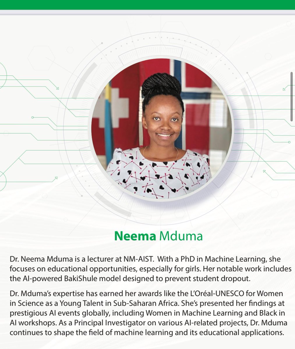 nakadori's tweet photo. I’m humbled to be featured in the extraordinary world of Women leading the Al Revolution in Africa. https://t.co/nxHaI14htY