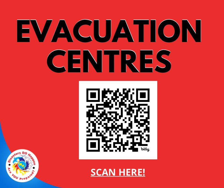 FijiNDRMO's tweet photo. EVACUATION CENTRE LISTING 📍

✅EC Listing can be accessed on the Fiji NDMO website ➡️ https://t.co/WU6PsdonZ3

✅Scan the QR code ⬇️ to access EC Listing‼️

Members of the public are urged to be prepared to evacuate to higher ground if the need arises.MOVE WHILE IT
IS DAYLIGHT‼️ https://t.co/eSQRNzY3NK