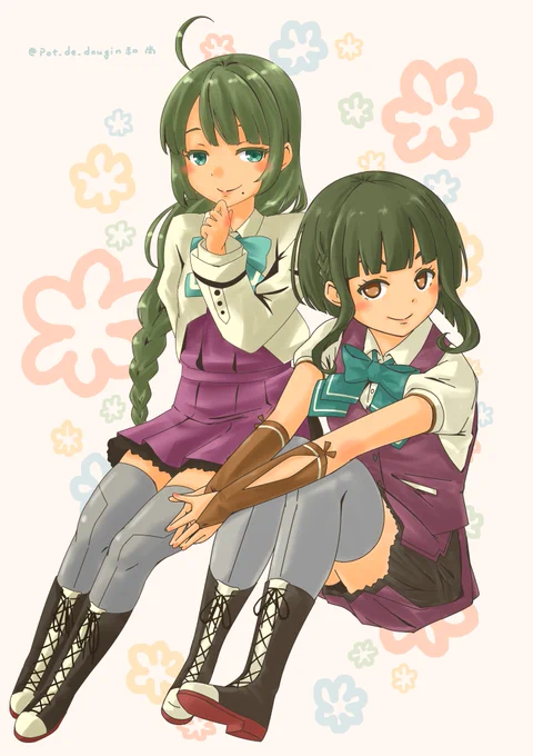 今日は夕雲姉さんと高波ちゃんの日#艦これ 