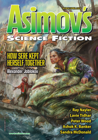 Follow my short #TwitteReviews of favorite stories in the March/April 2024 issue of Asimov's Science Fiction. @Asimovs_SF #ScienceFiction #Fantasy