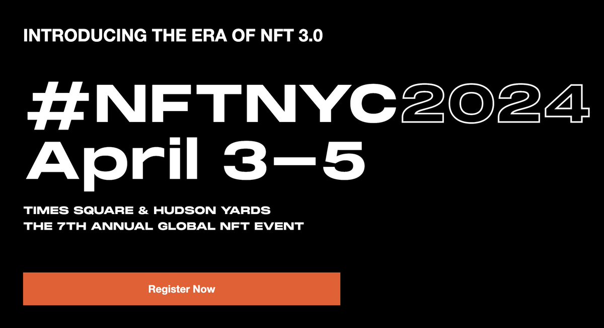 IHayato's tweet image. 【情報解禁！Ninja DAO、 #NFTNYC2024 で登壇します！】

2024年のNinja DAOは、海外にもしっかり攻めていきます。

その第一歩として、ニューヨークで開催されるNFTの祭典「NFTNYC」で登壇いたします！

お話しするのは……もちろんイケハヤではありません。ニューヨークは遠い！

Ninja