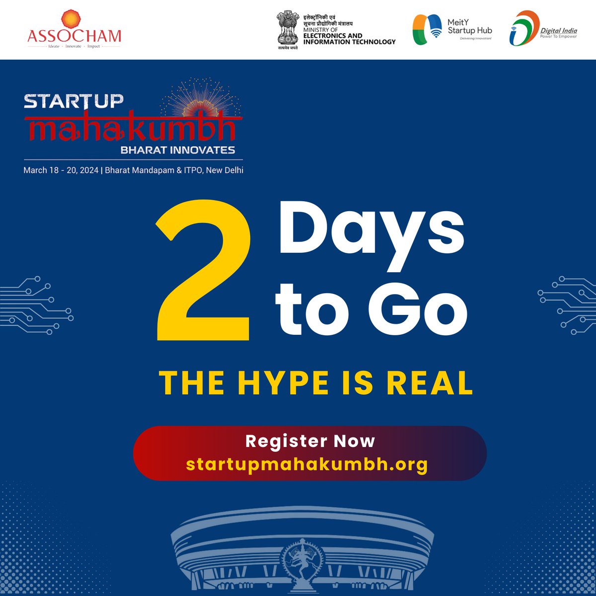 Don't wait until it's too late. Secure your ticket to #StartupMahakumbh, a first-of-its-kind startup event of the season, and unlock endless networking opportunities with India's brightest startups and investors. Register today -> startupmahakumbh.org