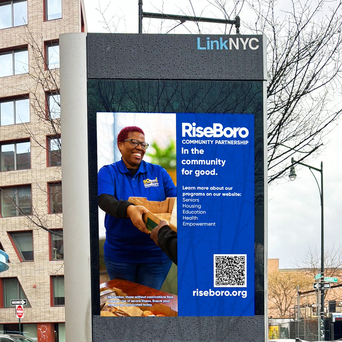 We are proud to be featured on the @FY_EYE PSA Network, NYC's free community media cooperative. Our PSA is now live on nearly 1,800+ digital screens in nonprofit spaces and @LinkNYC kiosks.