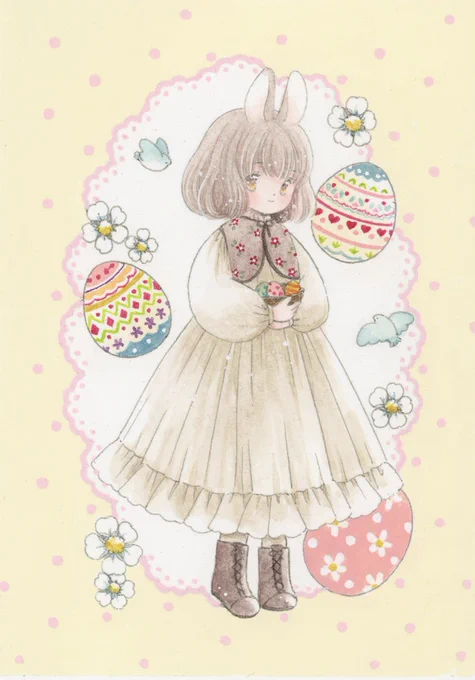 ぎゃらりぃあと様( )「うさのこふわり」4日目ですどうぞよろしくお願いします #うさのこふわり 
