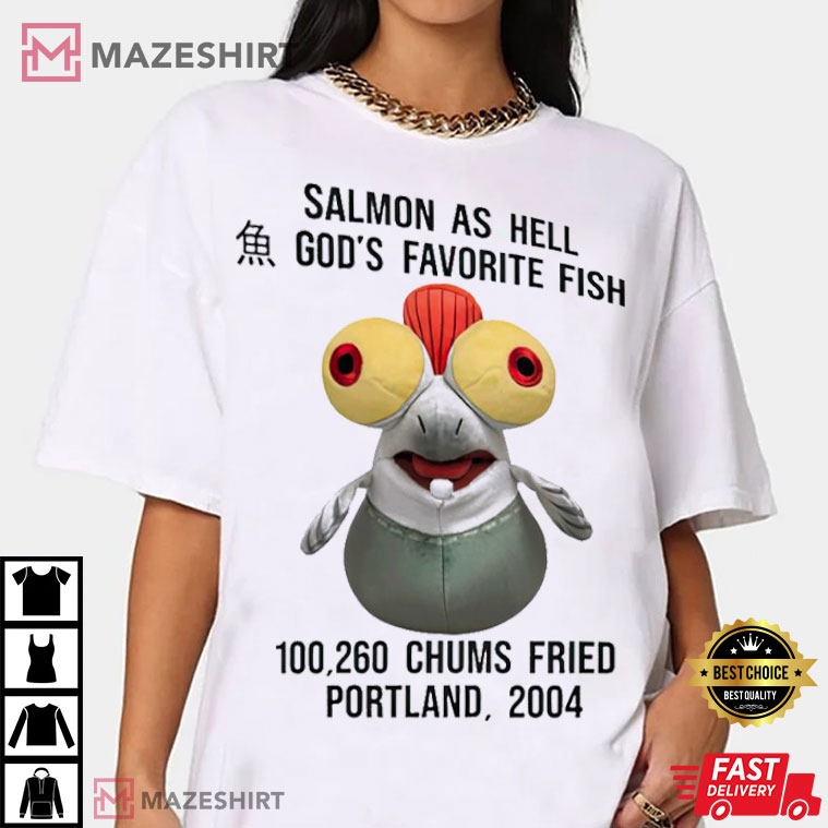 Salmon Good as Hell God’s favorite Fish T-Shirt #Salmon #GoodasHell #mazeshirt mazeshirt.com/product/salmon…