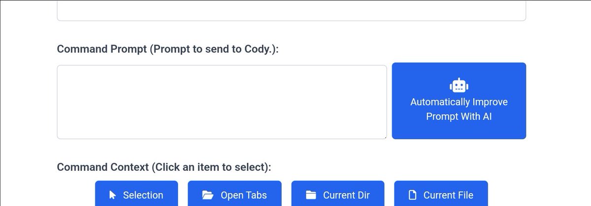 Kynlos's tweet image. I wonder what this button could do? 🧐🤔😜

The Codyception update is getting even more features! 

@SourcegraphCody #CodyAIBySourcegraph #AI #AICodingAssistants #Codyception