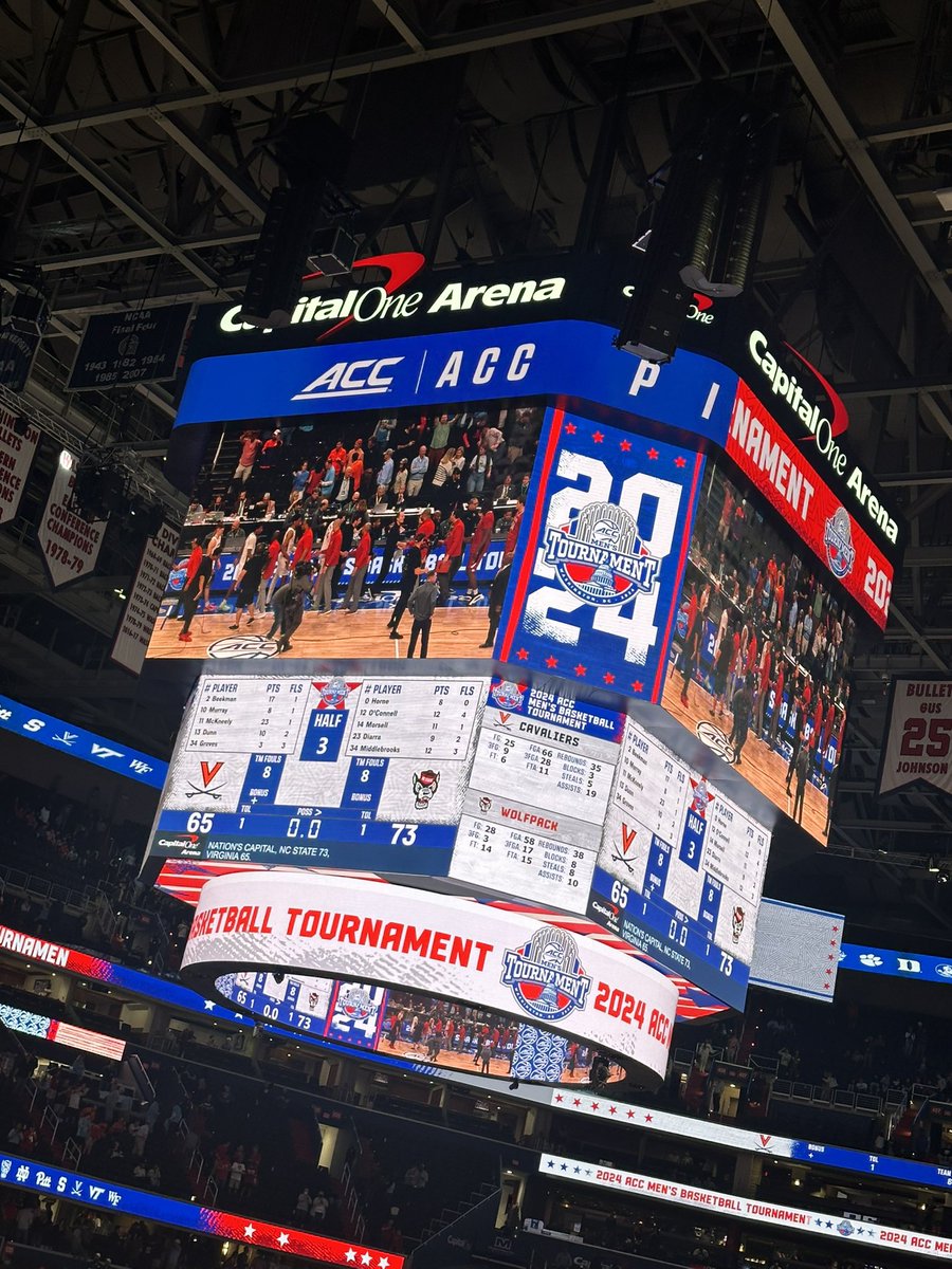 One word, ELECTRIC! We’re playing in the Chip!! 🏀🐺❤️🏆 #ACCMBB <a href="/PackMensBball/">NC State Men's Basketball</a>