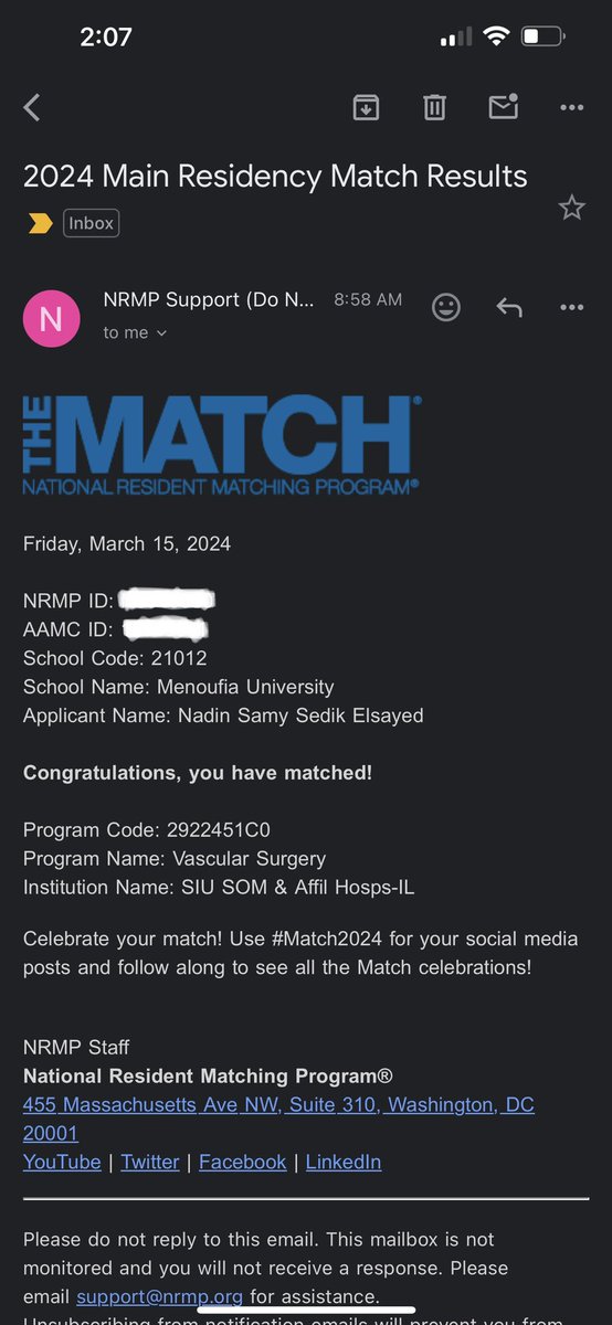 Nadin Elsayed (@nadinelsayed1) on Twitter photo Beyond THRILLED to be spending the next 5 years training with such amazing people <a href="/siusom/">SIU Medicine</a> <a href="/khalilqatoMD/">Khalil Qato MD</a> Vascular Surgery family. So grateful for my family and the mentorship that got me here. I’m going to be <a href="/FutureVascSurgn/">FutureVascSurgeons</a> Beyond THRILLED to be spending the next 5 years training with such amazing people <a href="/siusom/">SIU Medicine</a> <a href="/khalilqatoMD/">Khalil Qato MD</a> Vascular Surgery family. So grateful for my family and the mentorship that got me here. I’m going to be <a href="/FutureVascSurgn/">FutureVascSurgeons</a>