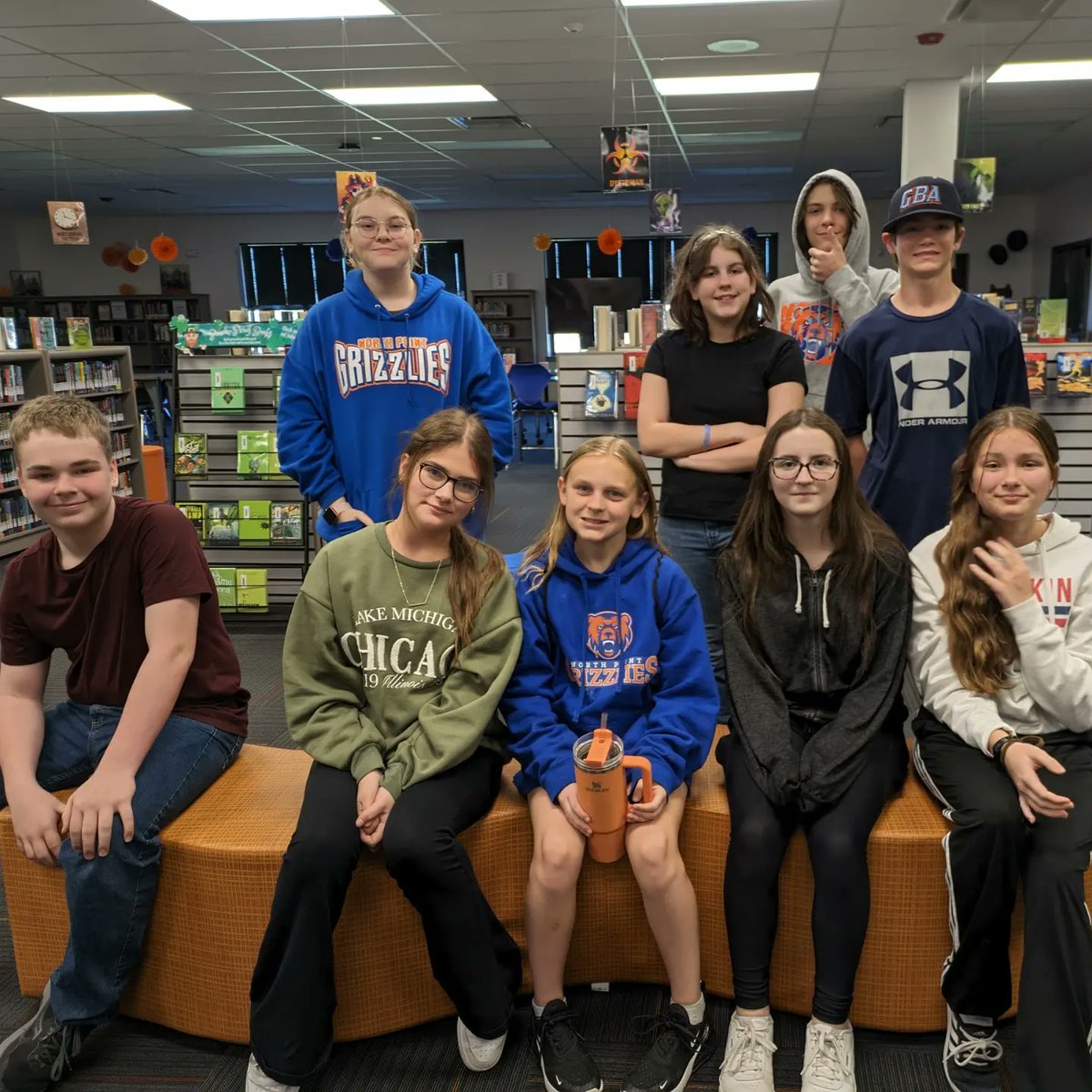 LibraryNpms's tweet image. Our NP Book Battle team represented us well at this year&apos;s Truman battle! We might not have brought home the trophy, but we did have a lot of fun showing off what we know about this year&apos;s Truman nominees! #npmsgrizzlies #grizzliesread  #wsdlibraries