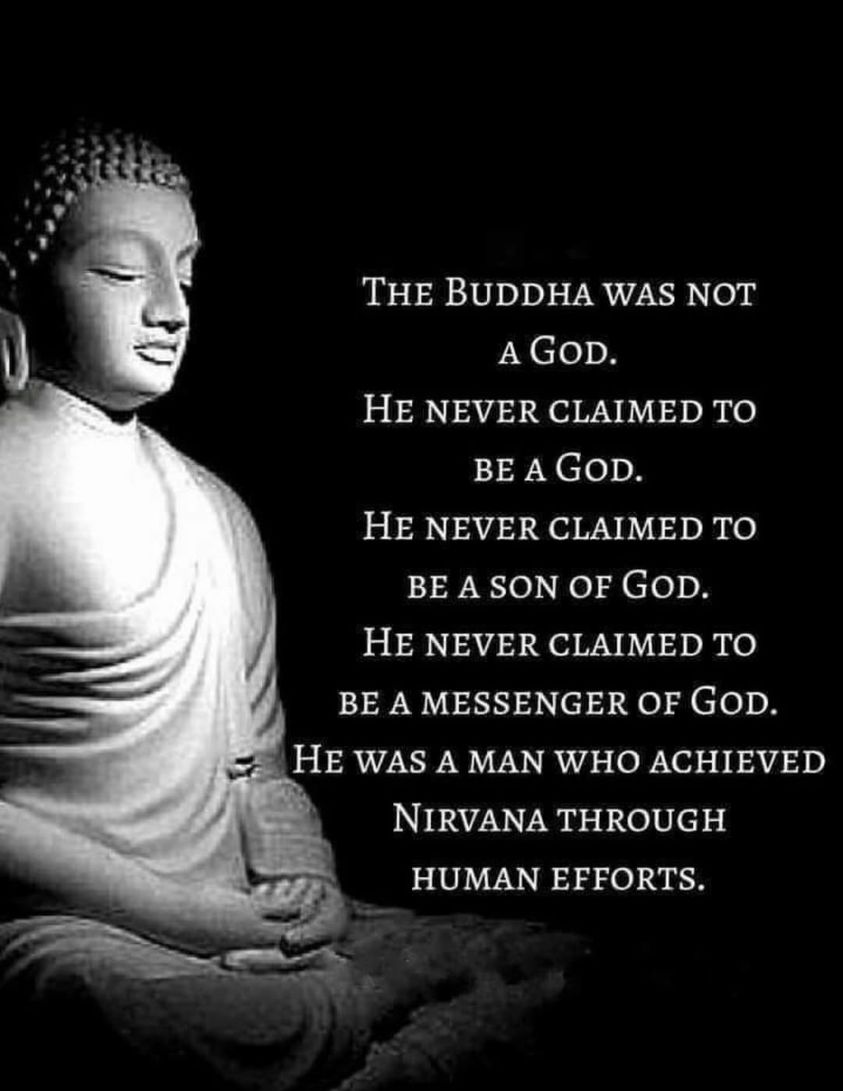 Healthy_Livingz's tweet image. · Buddha was not a God.
· He never claimed to be a God.
· He never claimed to be messenger of God.
· He was a man who achieved Nirvana through Human efforts.
· Guru Nanak claimed the same except he accepted God within us.
· amzn.to/ga1Bz2   goo.gl/acCyws