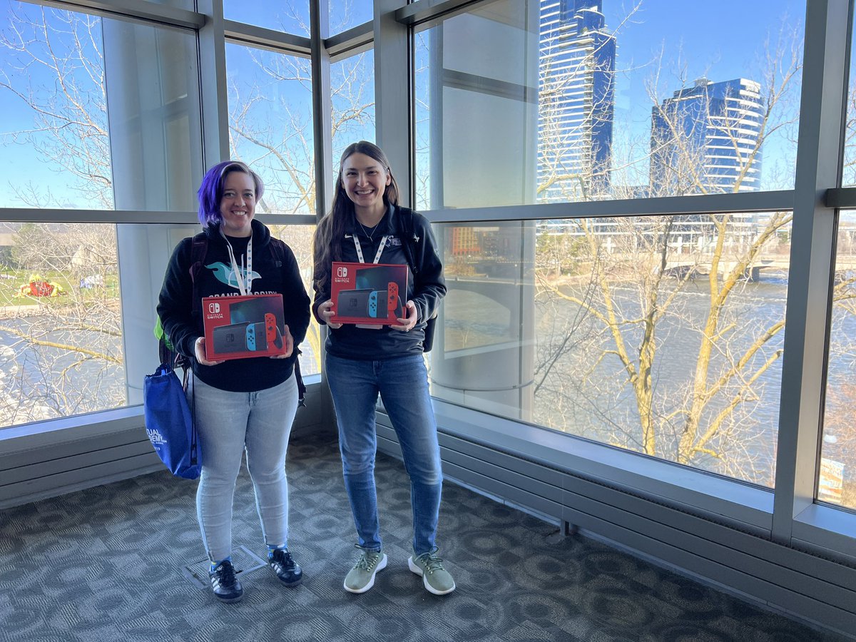 Congrats to @Kirwin15 and Paige! Thanks for attending the #MACUL24 Esports Cafe! The <a href="/MACUL/">MACUL</a> #TECH4Tomorrow team is excited for you. Can’t wait to hear about all of your esport efforts.