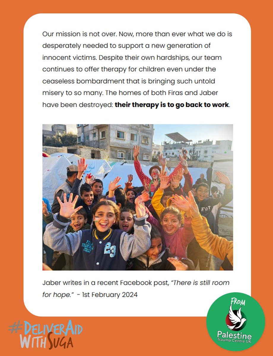 Suga's bday fundraiser #DeliverAidWithSuga is a wrap! 576 ARMY submitted to our form raising $22,955 for Palestine Trauma Centre. Thank you, ARMY 💜 The donation form will remain open for those that would like to join at a later date. 📸 PTC News Feb 7 palestinetraumacentre.uk/news/hope-prev…