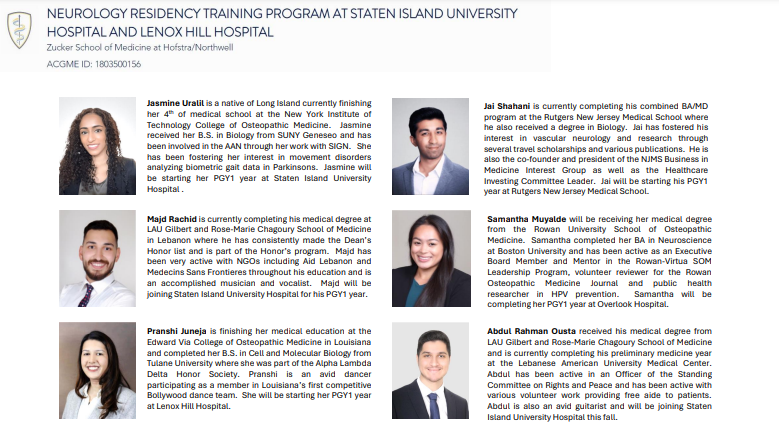 siuhlhhneuro's tweet photo. We are thrilled to announce our Class of 2028!🎉 Welcome to SIUH-LHH Neurology Family! 😀Congratulations to all the matched applicants 👏👏
@NMatch2024 @TheNRMP #Match2024 #MatchDay2024 #MatchDay #Neurology #NeuroTwitter #MedTwitter #meded https://t.co/UPmFzfmSAc