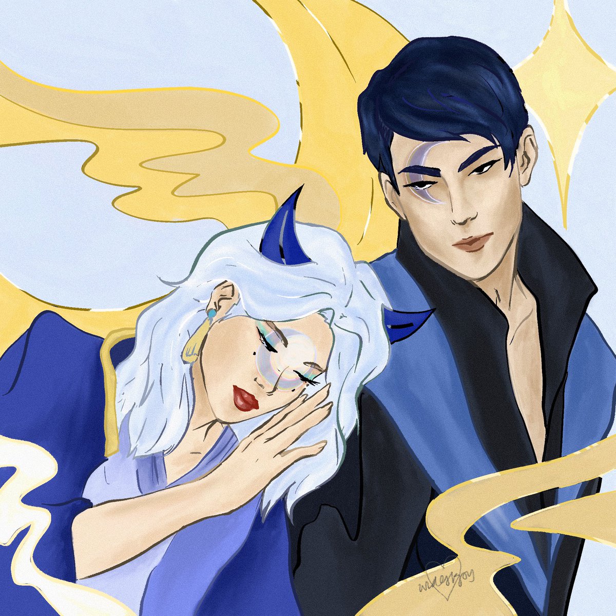 after not drawing for months bc I started school again … I feel so stiff #ArtofLegends #tft #LeagueOfLegendsArt