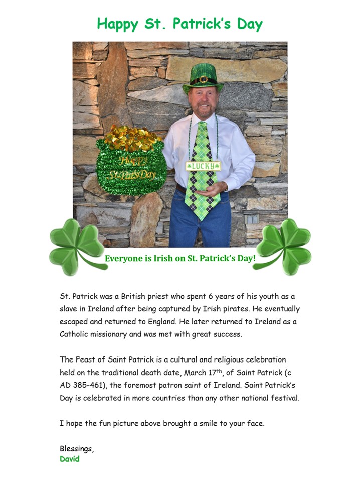 DrPesek's tweet photo. St. Patrick was a British priest who spent 6 years of his youth as a slave in Ireland after being captured by Irish pirates. He eventually escaped and returned to England. He later returned to Ireland as a Catholic missionary and was met with great success.
 
The Feast of Sain... https://t.co/XTdNGI3a3a