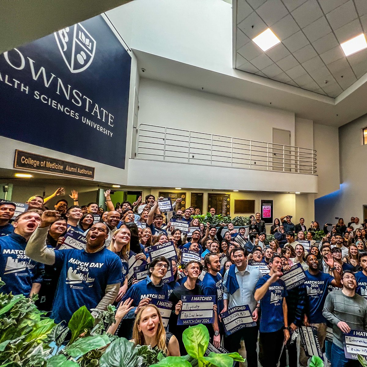 DrJeffreyP's tweet photo. It’s always a humbling honor to serve as the facilitator for our annual #DownstateMatch ceremony! CONGRATS to the @SUNYDownstate Class of 2024! You are #DownstateMade, #DownstateSTRONG, & we will always be your Downstate Family. We’re so proud of all of you! 💙 #Match2024 @SUNY https://t.co/oOjTjKLJew