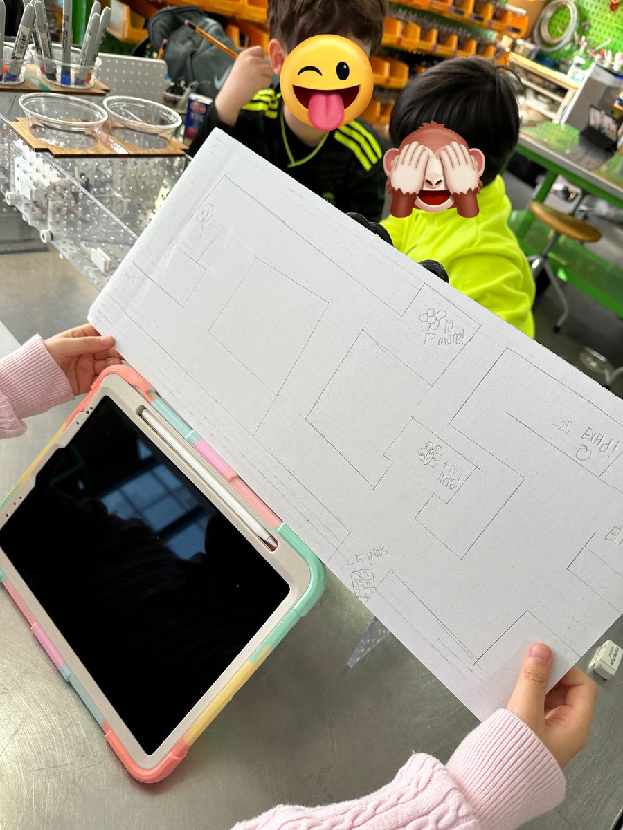 G1 are creating marble mazes! Their UoI revolves around play so we r designing fun and silly mazes, complete with traps and bonus points! Step 1 is drawing a maze, then we will color and decorate. Finally we will add paper straws as maze walls! Lots of great thinking happening!
