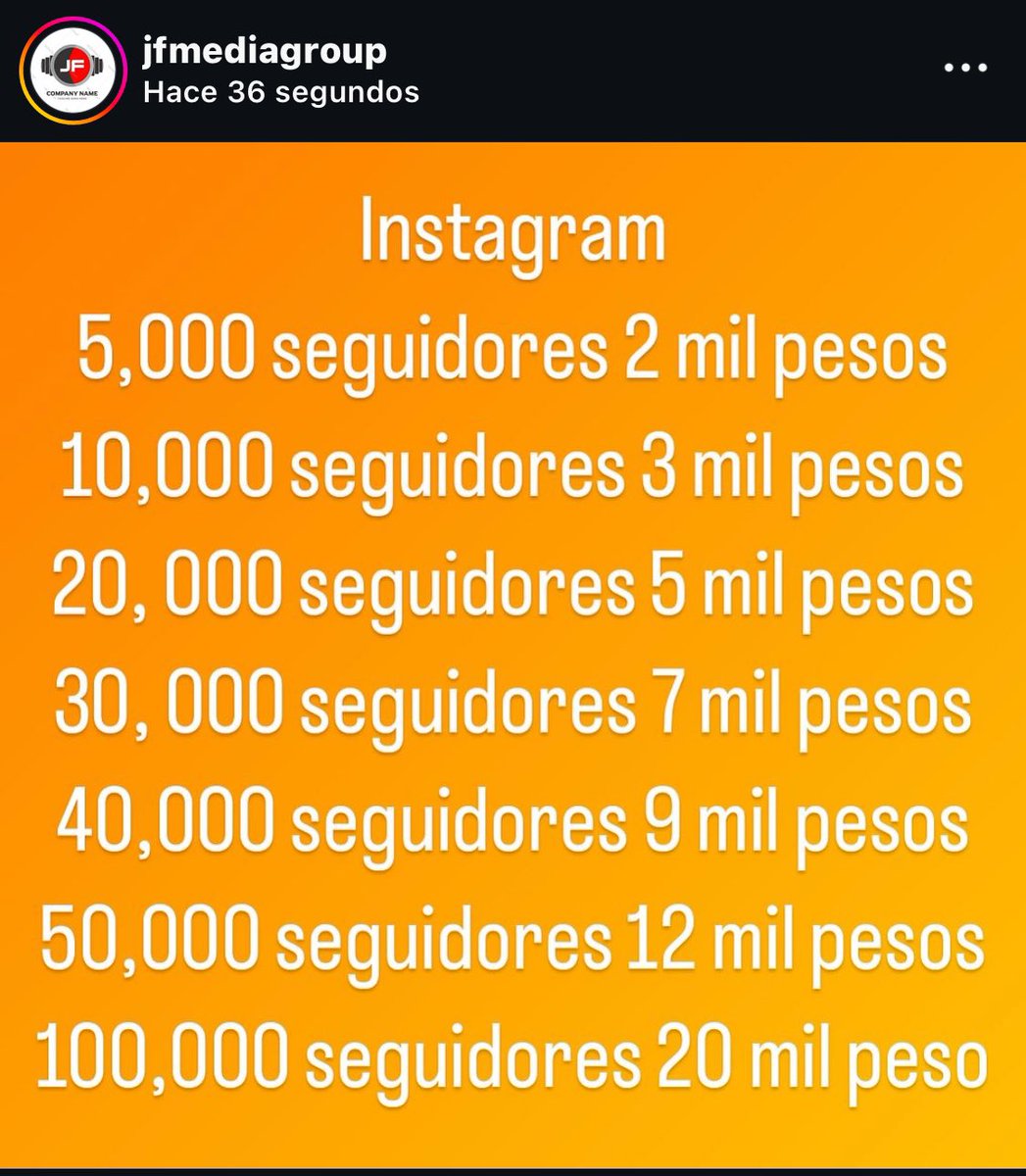 Los mejores vendiendo seguidores 😍