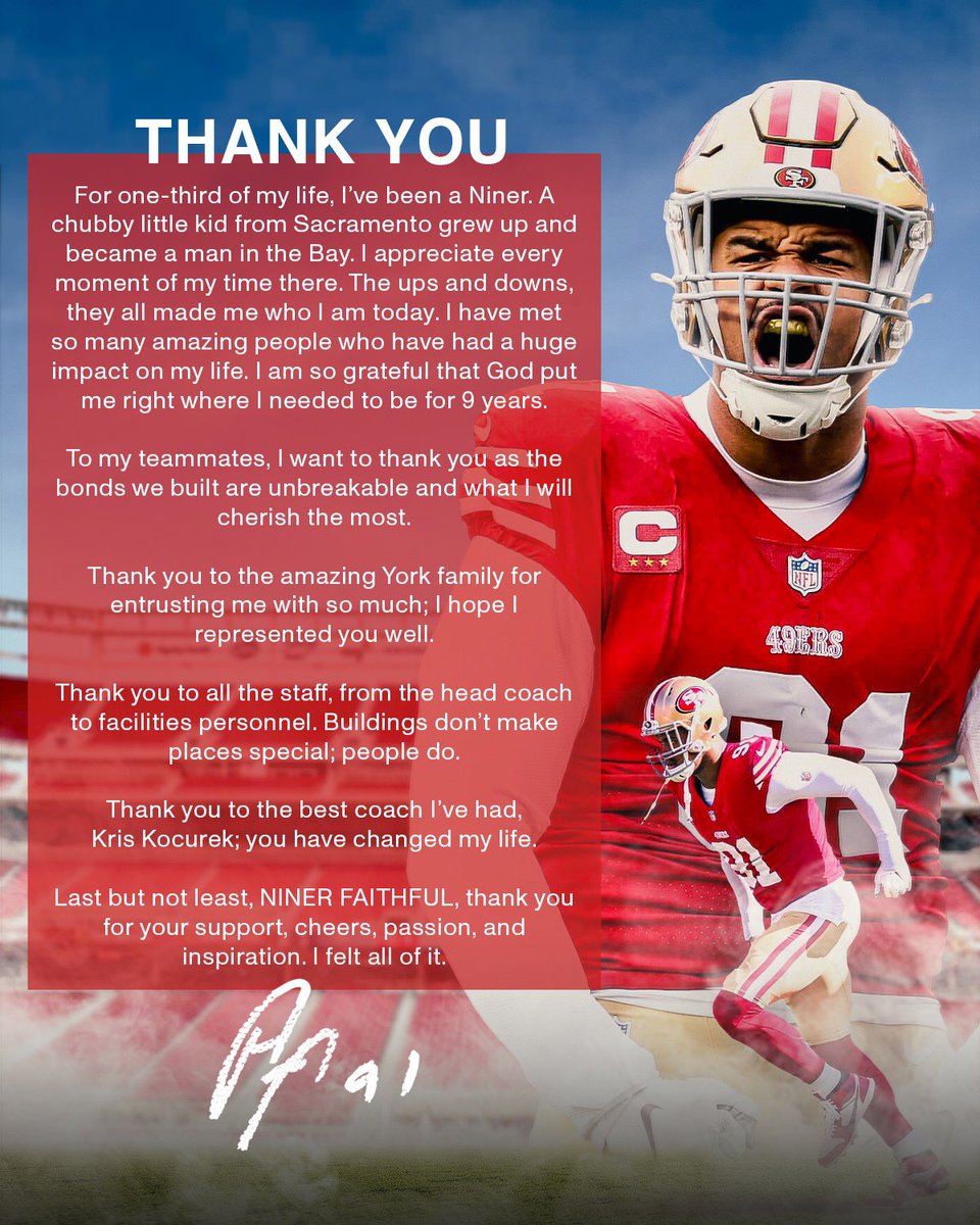 arikarmstead's tweet image. What a blessing these 9 years have been. Thank you for all the memories. #stayhungry