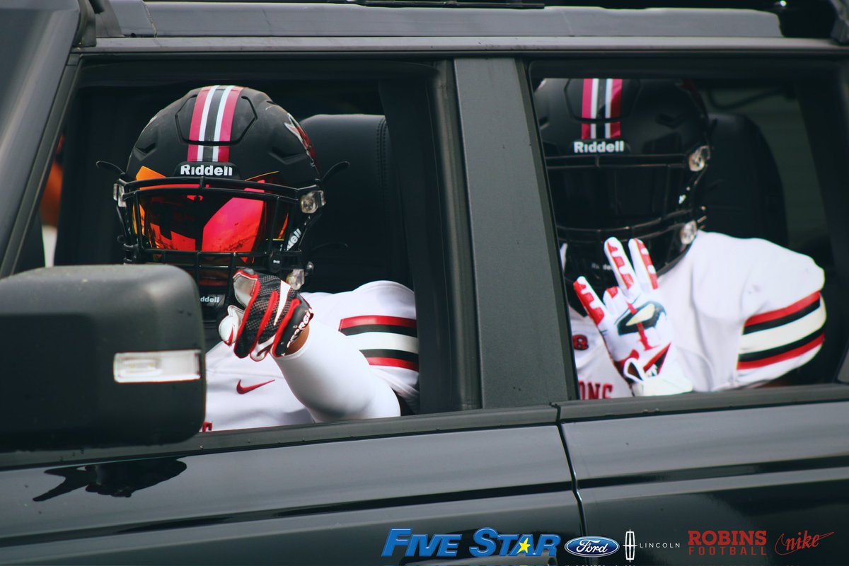 Come ride with us. 😈 We are proud to have established a partnership with @FiveStarFord_GA!! Please consider supporting those that support Robins Football! 🙌