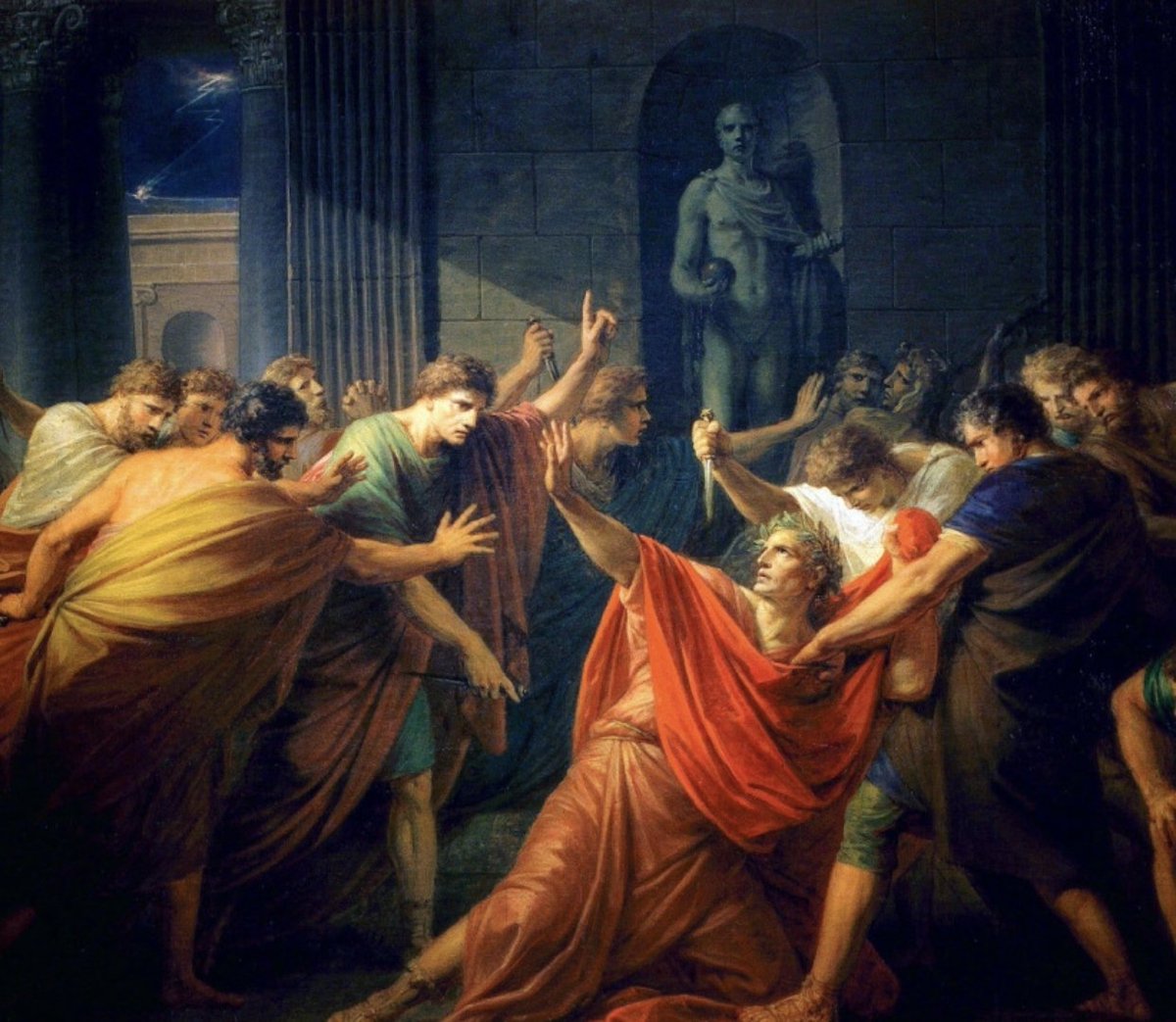 On this day in Roman History:
March 15

Gaius Julius Caesar is killed. (44 BC)

The assassination of Julius Caesar is arguably the most well-known (secular) event in ancient history. Its consequences have shaped the world as we know it, and it needs absolutely no introduction.