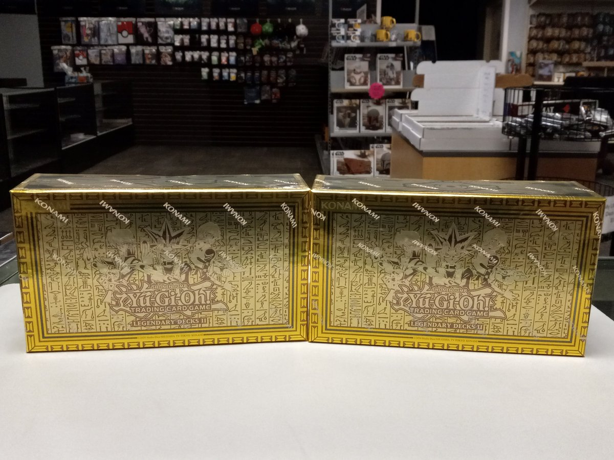 GameTimeIndy's tweet photo. Hello there Game TImers we have the new Yu-Gi-Oh Legendary decks. Featuring decks from Yugi, Kaiba and joey containing some new cards and some good reprints that would be good in our goat format event we hold every Tuesday just sayin. These decks will be available friday 3/15 https://t.co/x4Ra09FN3e