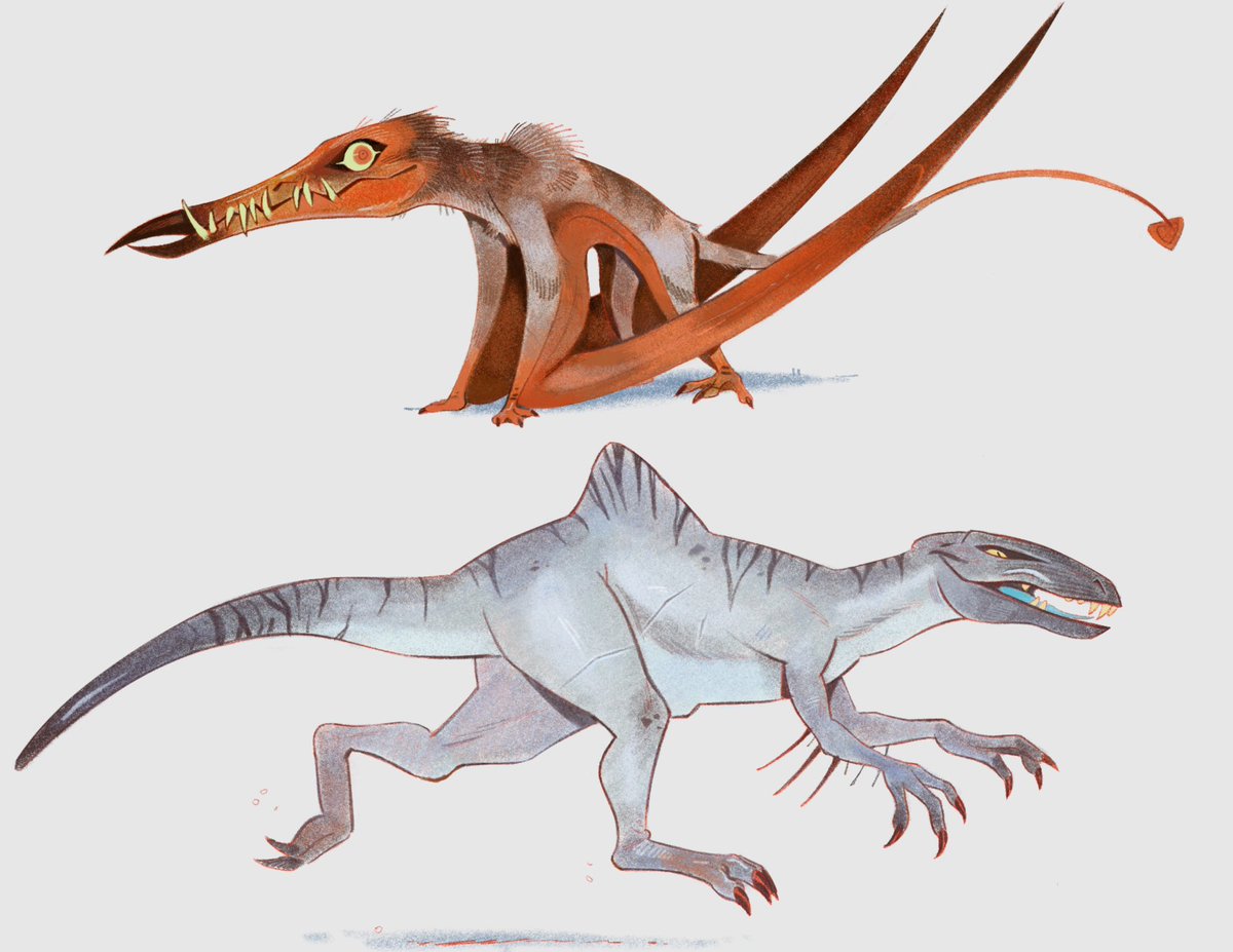 Rhamphorhynchus and concavenator