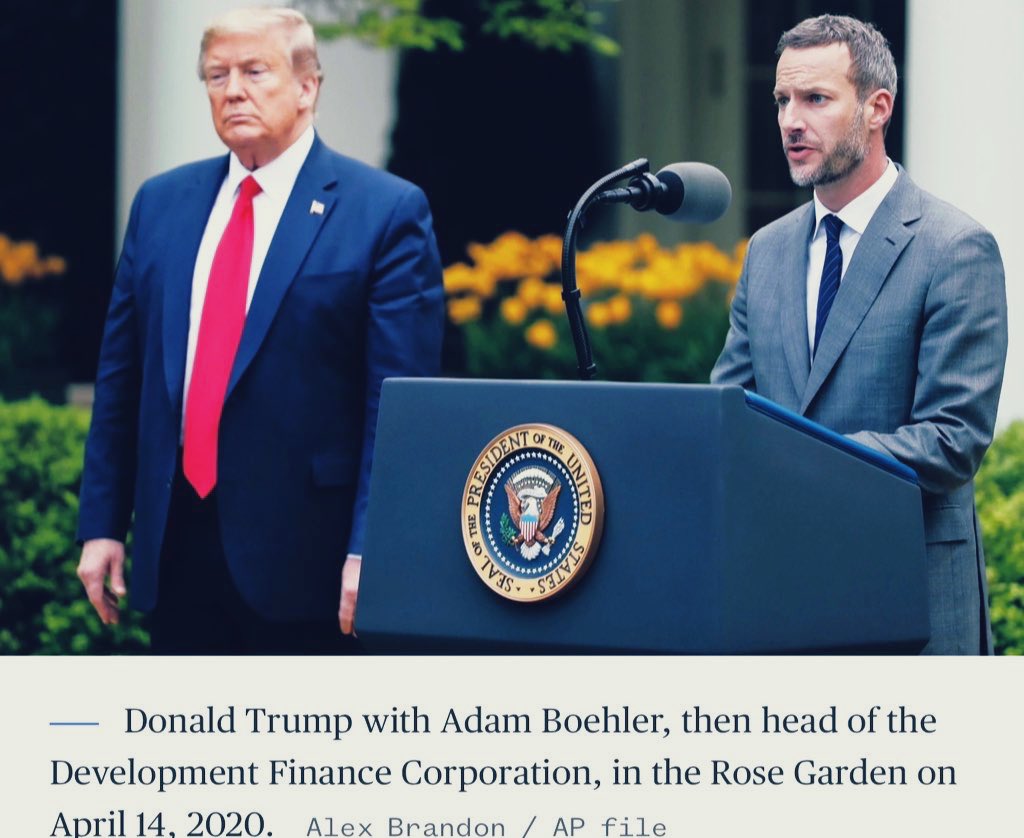 $100 million Taxpayer Dollars. Awarded to Jared Kushner’s college roommate, Adam Boehler by Donald Trump to procure PPE for our doctors & nurses. Adam only spent $1 Million. Our doctors wore garbage bags. Who wants to know where the other $99 Million went?🤚🤚🤚