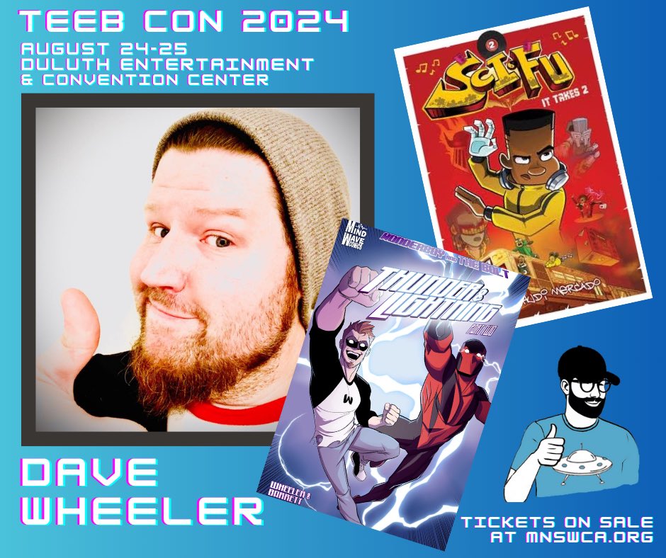 Teen Con is stoked to announce our first featured guest, <a href="/davewheeler/">Dave Wheeler: Your Friendly Neighborhood Creative!</a>! A man of many talents we are pumped to have him with us this August!

#teebcon 
#duluthconvention 
#davewonder