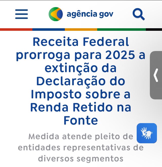 contabil_fiscal's tweet photo. Receita Federal prorroga para 2025 a extinção da Declaração do Imposto sobre a Renda Retido na Fonte . #dirf #receitafederal https://t.co/KXVjwjQauz