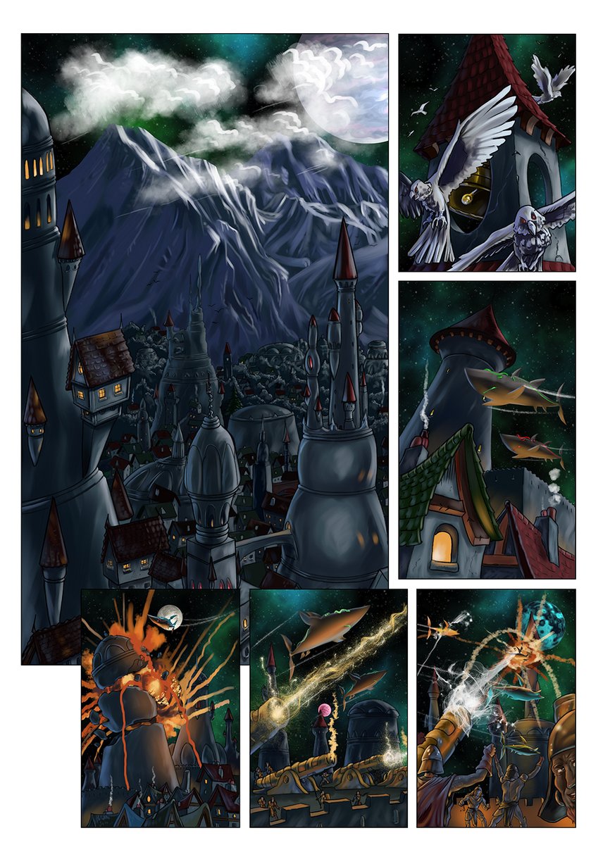 Worlds End • Volume 3 - Don't Fear The Reapers
Page 26
Pencils &amp; Painted Artwork: Tim Perkins.
Colour Flats Assistant: Ric Lumb.
Studio Manager: Bentley Bogtrotter.
#adobephotoshop #corelpainter #comics #graphicnovels #graphicnovelist #graphicnovelseries #graphicnovelist
📷📷 📷