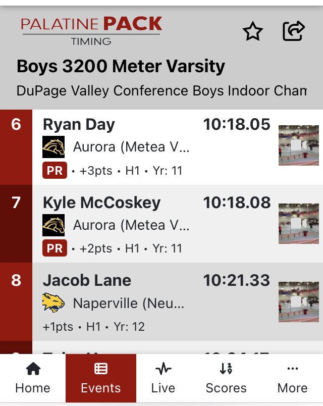 MVMensXCTF's tweet image. Huge PRs in the Varsity 3200m for the Mustangs as Day &amp;amp; McCoskey finish 6th &amp;amp; 7th. Martin Howley also PRs with a 10:41.54! 🖤💛💪🏽 @MeteaAthletics @MeteaBoosters @meteavalley
