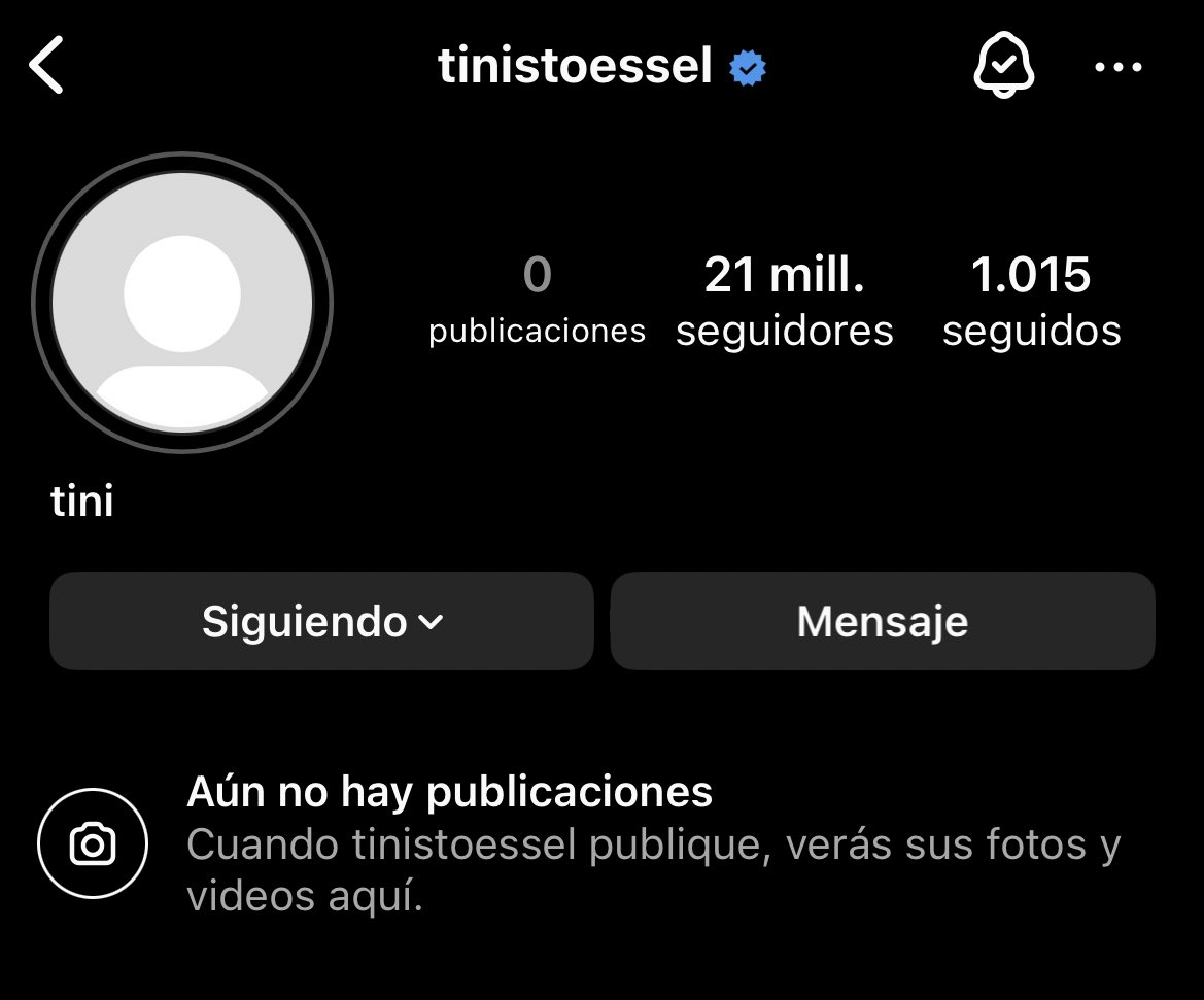 fedeebongiorno's tweet photo. 🎶 Tini borró todo su Instagram y subió una historia con su pelo cortado, posiblemente preparando el lanzamiento de un nuevo proyecto https://t.co/JSSb61Znd2