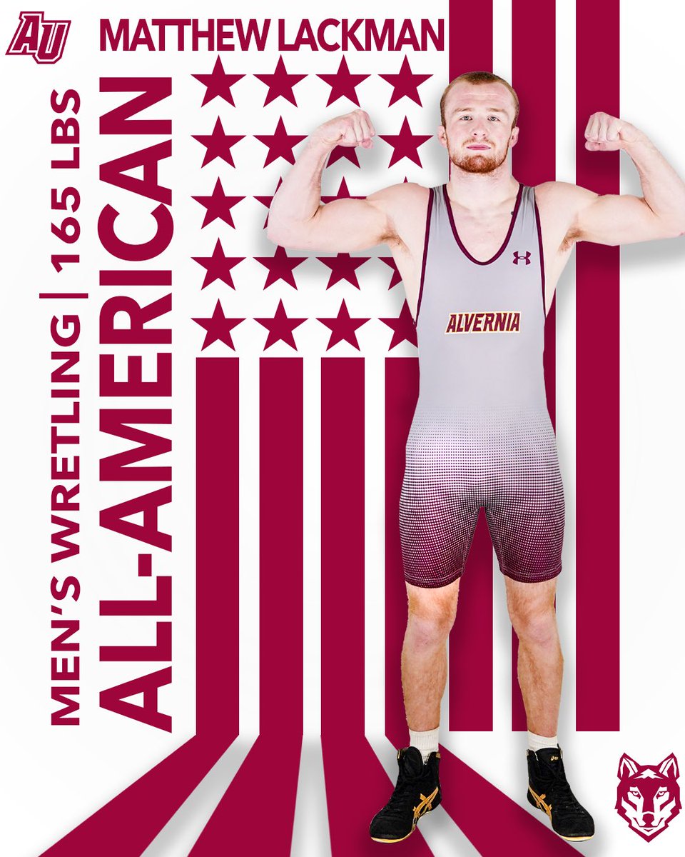 Matthew Lackman is now a three-time All-American! With his pin in the quarterfinals, Lackman is moving onto Saturday and secured All-American honors for the third straight year. More to follow later tonight from day one of the NCAA DIII Wrestling Championship.