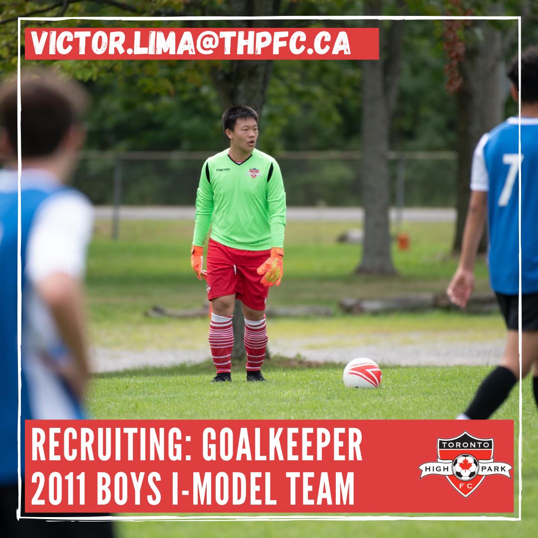 Calling all goalkeepers with passion and skill! 🧤THPFC's 2011 Boys team is in search of a skilled goalkeeper to dominate the field in the I-Model league! Reach out to Victor Lima at victor.lima@thpfc.ca to showcase your skills and complete our squad! ⚽ #THPFC #GoalkeeperWanted