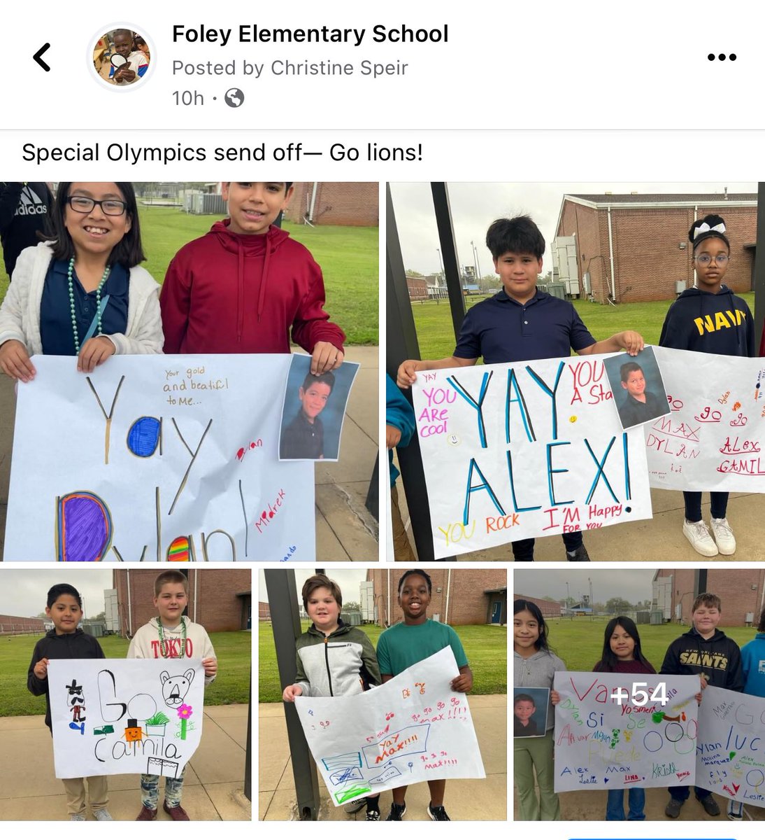 facebook.com/share/p/zZjEgs…

They went all out to show support for our sweet students who participated in the Special Olympics today. 🤍