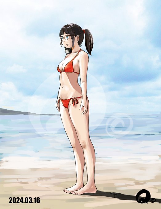 3/16㊏のモカちゃん
ビキニ👙 